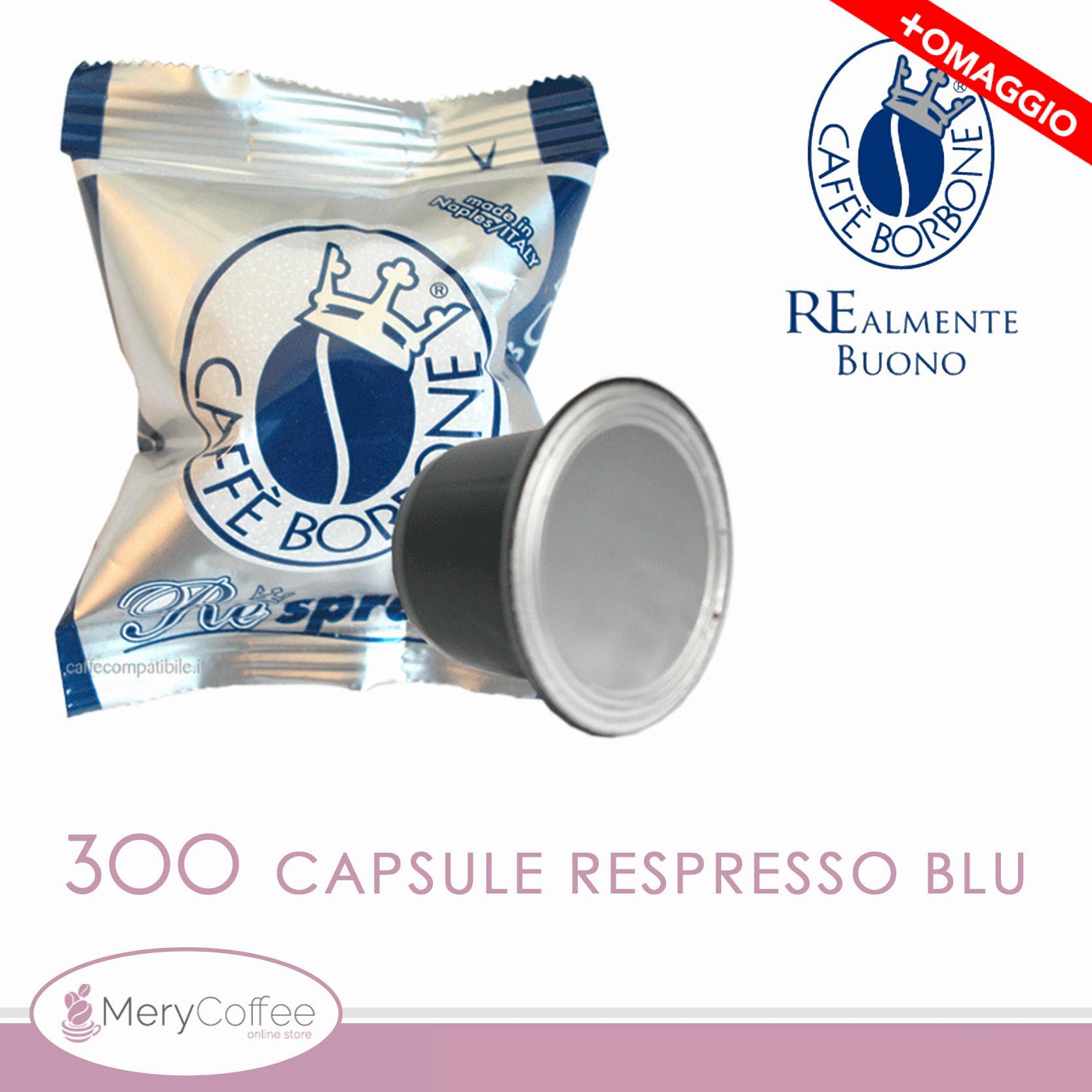 300 Capsule Caffè Borbone Respresso Miscela Rossa compatibili Nespresso