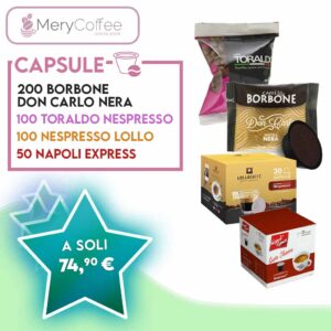 Offerta Mix Capsule Borbone, Toraldo, Nespresso e Napoli Express