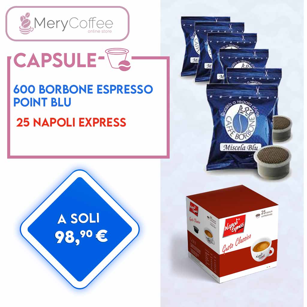 Borbone Espresso Point Blu + Napoli Express
